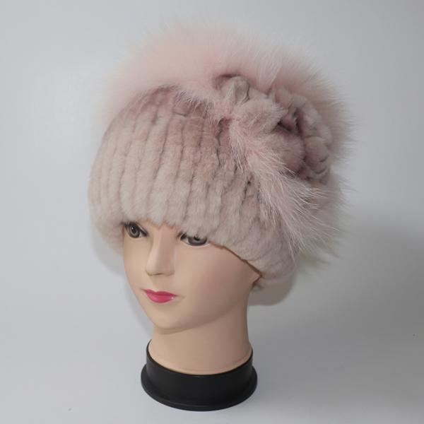 Iarnă femei 100% naturală șapcă din blană de iepure Rex, doamnă, caldă, autentică, șapci de blană de iepure Rex, bune, elastice, pălării din blană reală, căciuli calde
