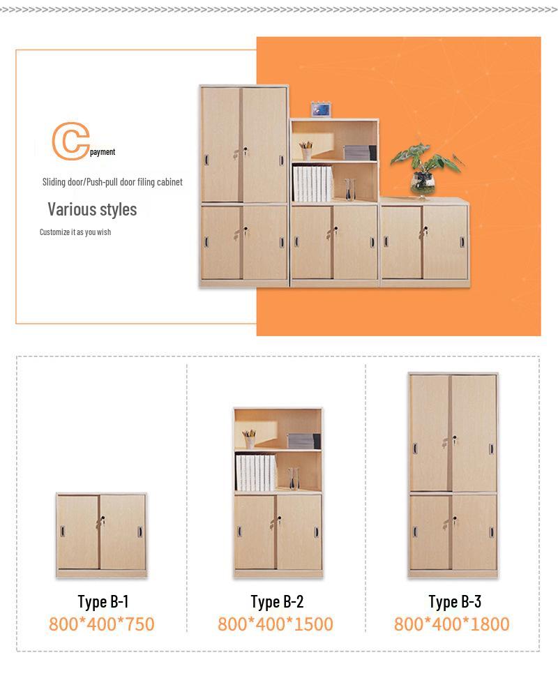 Best-Selling Floor-Standing Wooden Filing Cabinet with Lock – Office Storage & Bookcase