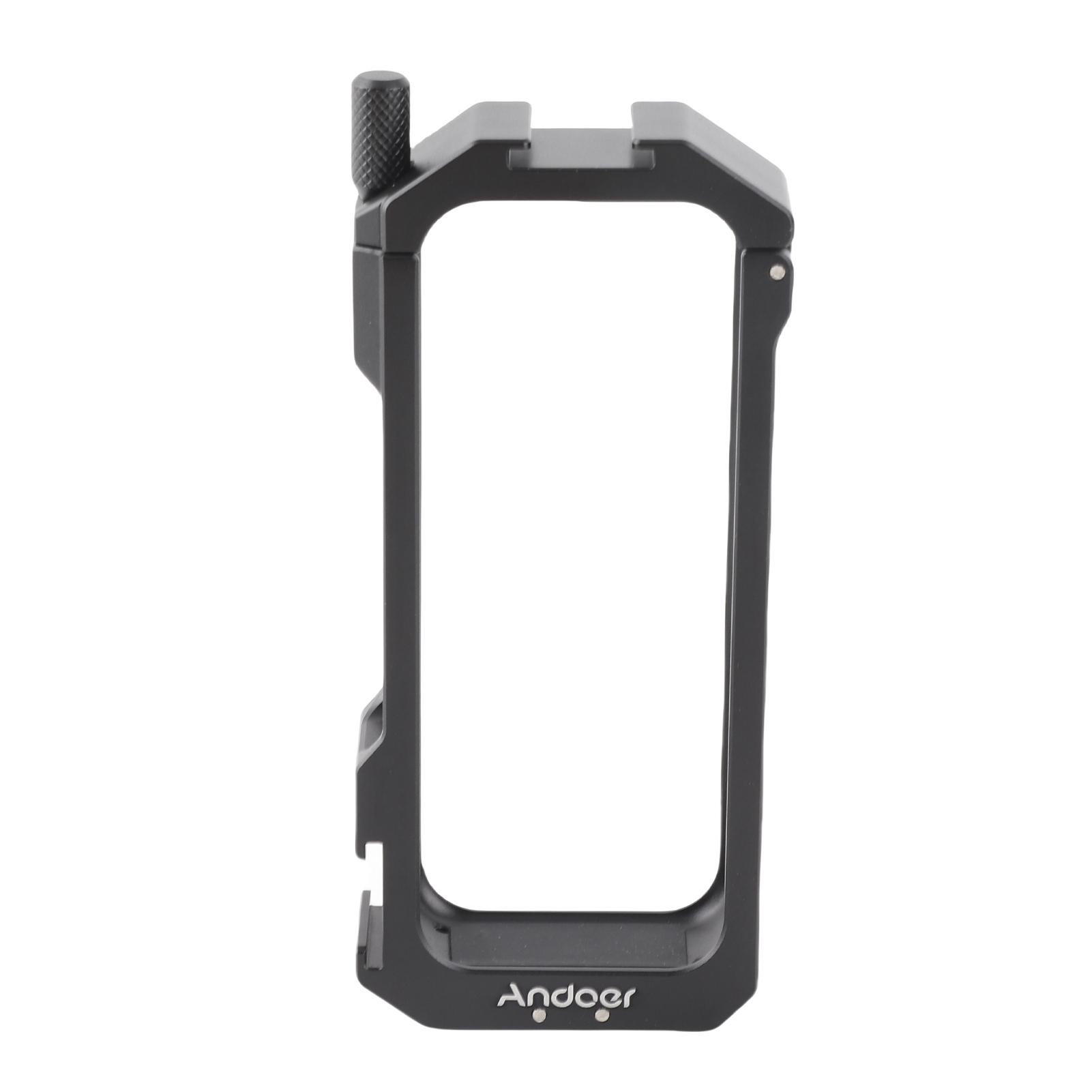 Panoramic Camera Video Cage Aluminum Alloy with Dual Cold Shoe Mounts Metal Protective Frame Camera Cage Vlog Accessories Compatible with   X3