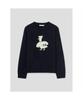 8SECONDS Duck Graphic Round Knit Navy