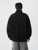 Men's Half-Zip Stand Collar Hoodie - 2025 Autumn Korean Trend, Loose Fit Casual Jacket for Couples