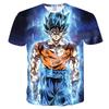 Vibrant Summer Tee Dragon Ball Z Goku Super Saiyan 3d Print Casual T-shirt Men Women Top