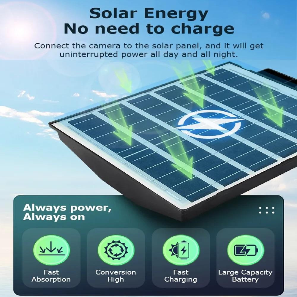 Moniteur Solaire 4G Multifonction Basse Consommation Télécommande Réverbère WIFI Caméra Intelligente Trois Écrans