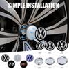 2026 New 4Pcs 60MM/63MM/68MM Car Wheel Center Hub Caps Covers Badge for Volkswagen VW GTI Rline Scirocco MK7 CC Golf Polo Tiguan Touareg