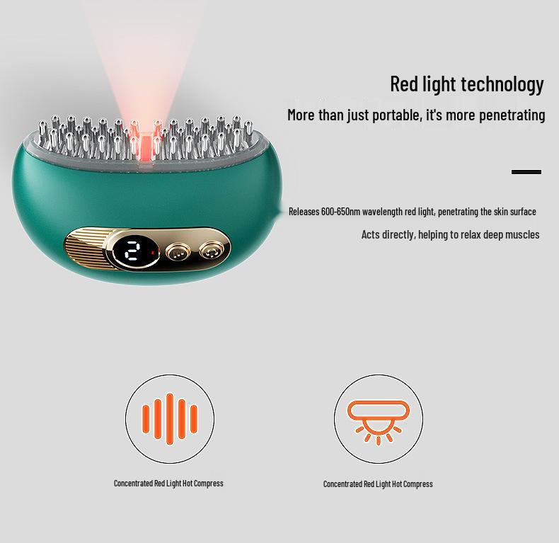 Electric Pulse Smart Gua Sha Comb for Full Body Massage and Facial Meridian Therapy