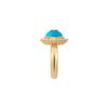 Gucci Double G Interlocking G Pattern Fashion Jewelry Resin Crystal Metal Ring Women rings Blue 753903-I9875-8519