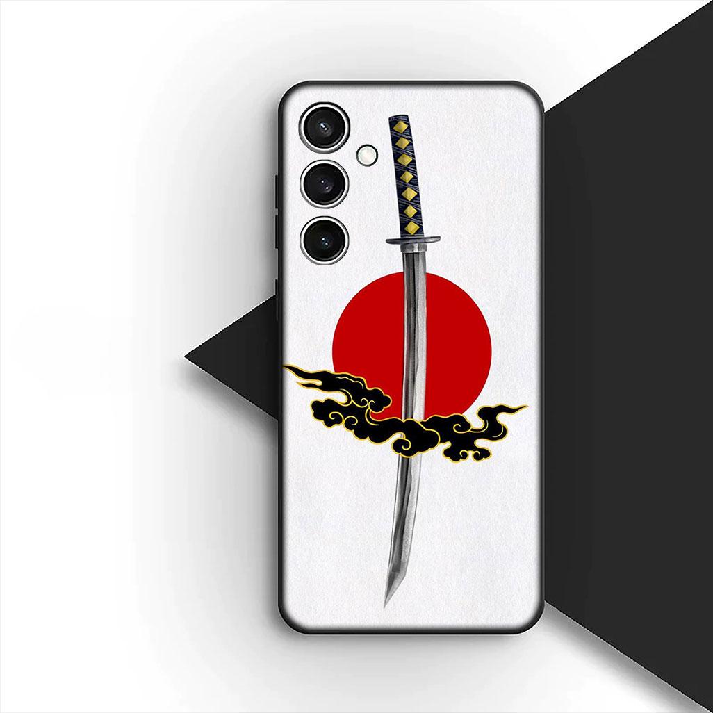 

Cover for Samsung Galaxy S10 S8 S9 Plus A33 A34 A31 70 A71 A72 Note 20 9 8 S10E Casing Phone Case Bushido Samurai Yin Yang Galaxy A33 5G