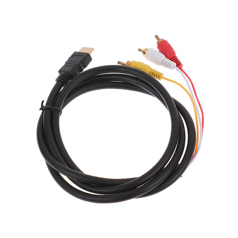 5Ft HDMI til 3Rca/Av Converter Video Audio Converter Komponentadapterkabel