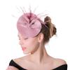 European And American Feather Headgear Popular Bridal Hair Accessories Banquet Photo Top Hat Pp Imitation Hemp Headgear