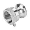 Stainless Steel DN20 3 4  A Trash Pump Adapter Male Camlock Fitting with Female Pipe Threads