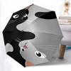 1pc Yin Yang Cats Automatic Folding Umbrella Portable Collapsible Design, 8-Rib Iron Frame, Durable Fabric147