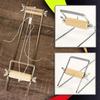 Wood Handle Handmade Knitting Tool Stainless Steel Weaving Beading Loom Kits  for Hand Crafts