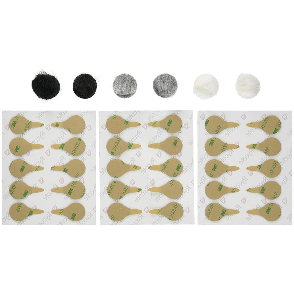 Rycote Lavalier Microphone Covers (6-Pack) (BlackGreenWhite) JPRYC065505