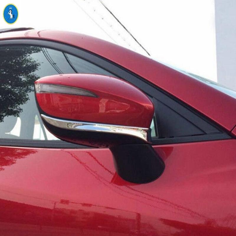 Car Front Grille / Rearview Mirror / Rear Bumper Fog Lights Lamps Cover Trim For Mazda CX-3 CX3 2015 -  Exterior Accessories