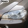 2 Pièces Film Protecteur pour Phares de Voiture Vinyle Teinté Noir Fumée Wrap Autocollant TPU Transparent Pour BMW X5 E70 M 2006-2013 Accessoires