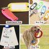 100pcs Plastic Key Tags Key Labels with Ring and Label Window Key Chain ID Tags Key Identifiers for Name Luggage 10 Colors Key Ring Tags