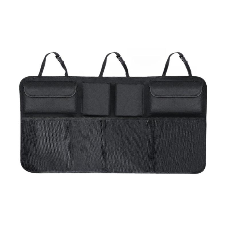 

Органайзер для багажника автомобиля с 8 карманами, подвесное решение для хранения на спинке заднего сиденья, идеально подходит для внедорожников и грузовиков, эксперт по экономии места #1 чёрный