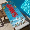 J-jaws-s Show Towel Large Quick-Drying Microfiber Soft Beach Towel for Travel Fitness Sauna Bathing Camping