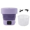 Folding Washing Machine Portable Foldable 8L Mini Washer for Socks Underwear Baby Clothes Apartment