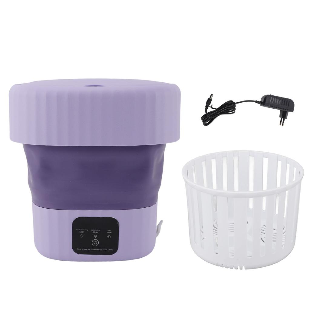 Folding Washing Machine Portable Foldable 8L Mini Washer for Socks Underwear Baby Clothes Apartment