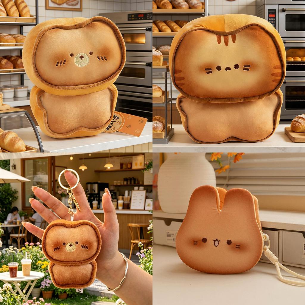 Sweet Cookie Rabbit Cat Bear Plush Toy With Soft Pp Cotton Filling For Birthday Gifts And Collectors