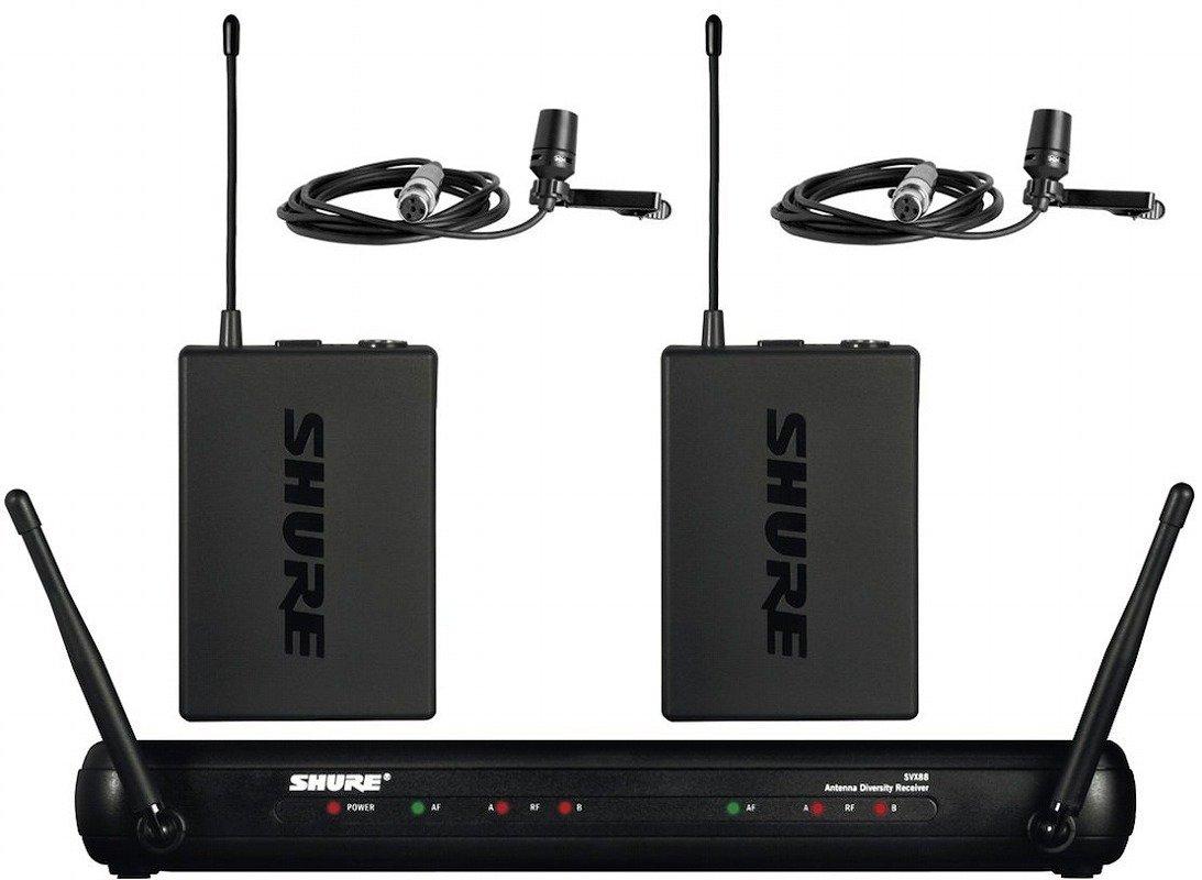 

SHURE Dual Small Lavalier Microphone System SVX188J/CVL-JB1 []