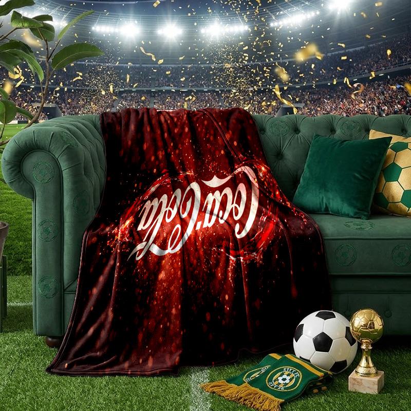 Coca Abstract Art Blanket Lightweight Ideal Bedding Blanket Perfect for Travel, Camping, Living Rooms, Offices, Sofas, Fan Christmas Gift
