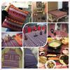 100x150cm Ethnic Style Cotton Linen Fabric Textile Patchwork Sofa Cover Pillow Hotel Bar Tablecloth Curtain Decor Craft