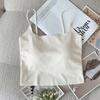 Simple and Seamless Design Feeling Beautiful Back Bra One Pure Want To Take Breast Pad Backless Small Halter Vest Women Inside The Top