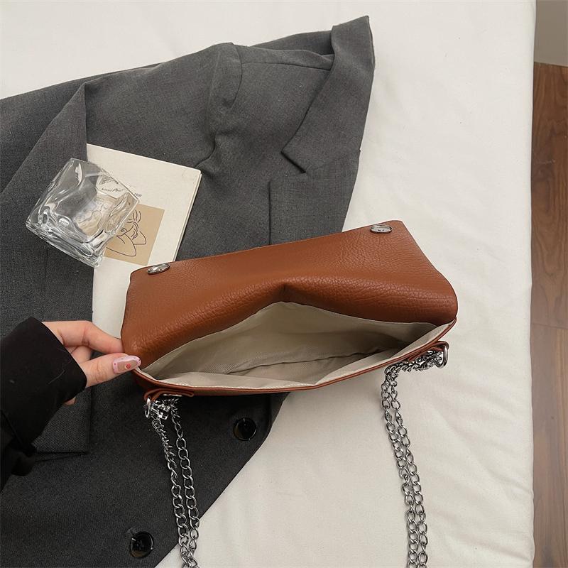 Underarm Chain Women'S Small Shoulder Bag Ladies Simple Solid Color Exquisite Women'S Versatile Casual Crossbody Bags Purse