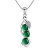 Luxury Wedding Necklace For Women Green Cubic Zirconia Trendy Party Jewelry Elegant Accessory  Design
