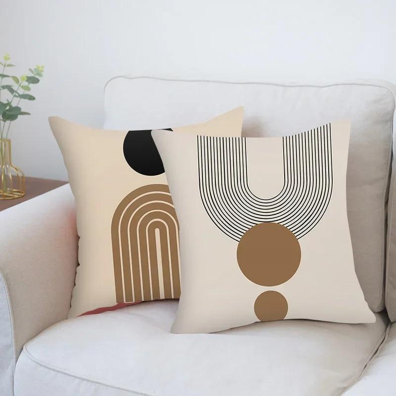 45*45cm Abstract  Pattern Creative Cushion Cover Home Decor Pillow Cover For Sofa Decoration Polyester Pillowcase