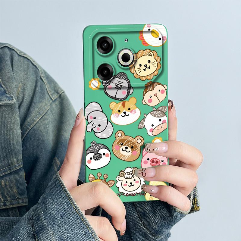 For Tecno Pova 6 Neo Phone Case Pova 6Neo Back Cover Silicone Cute Panda Flower Boys Girls Cartoon Shell Protective Coque Funda