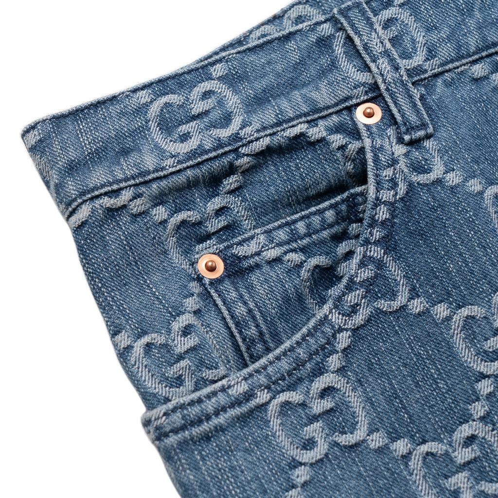 Gucci GG-jacquard Mid-rise Straight-leg Jeans 623953-XDCXD-4632