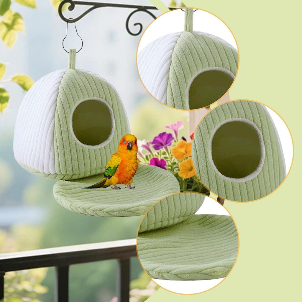 Bird Nest for Cage Easy Installation, Cozy, Indoor Outdoor Hanging Hammock Shed for African Grey
