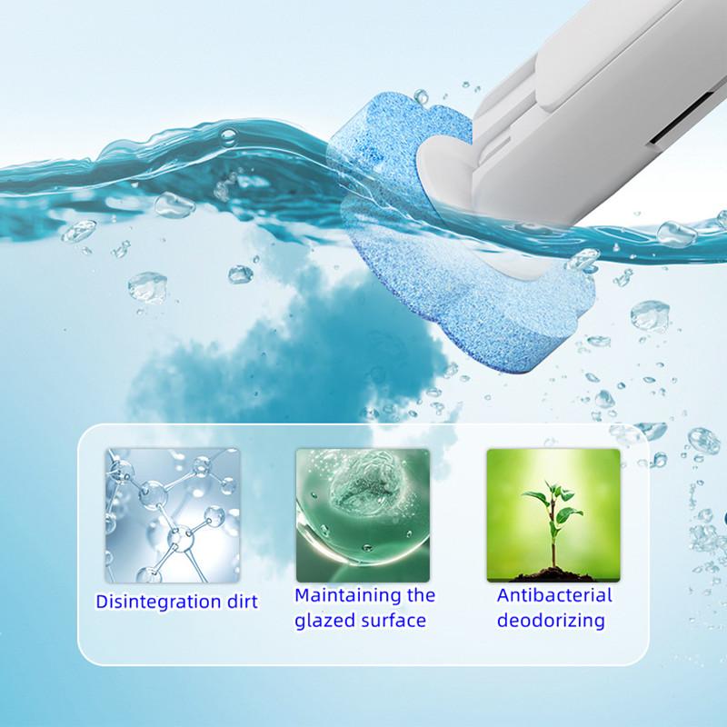 Disposable Toilet Brush - Toilet Bowl Cleaner Cleaning Supplies Toilet Brush with Holder 18Refills for Deep Cleaning and Hygienic Bathroom Maintenance