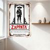 Vintage Zappata Mexican-American Food Metal Tin Sign, Traditional Mexican Man Illustration Distressed Art Plaque for Bar Cafe Ho