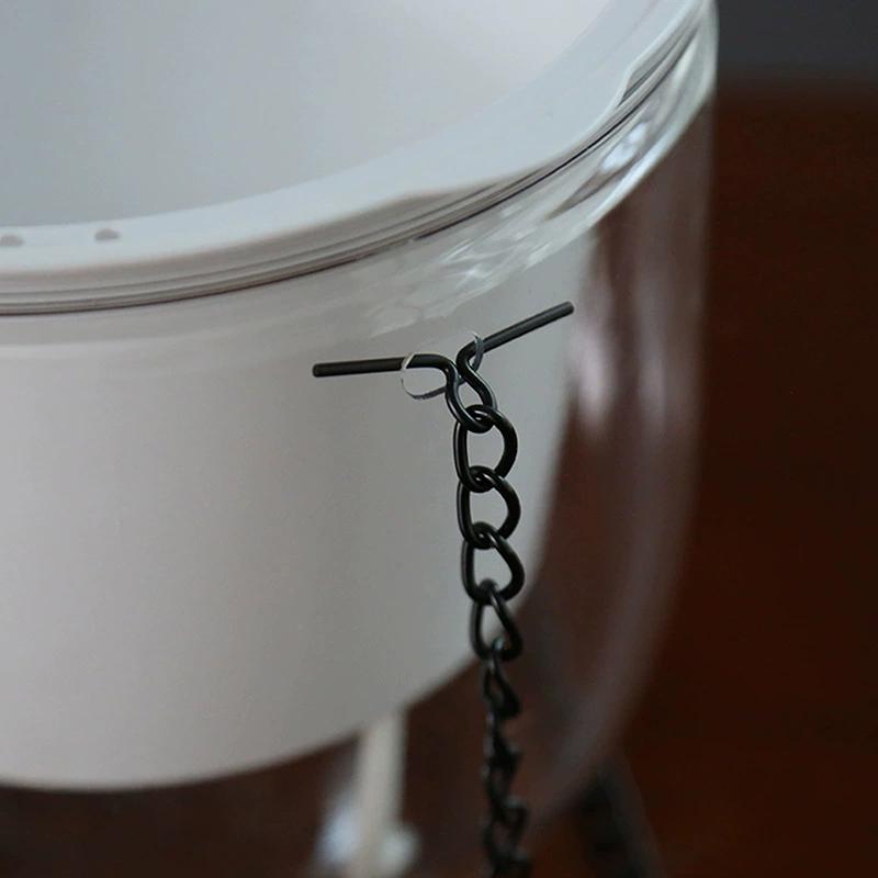 Transparent Double Hanging Basket Pot Lazy Self-Absorbent Pot Can Hang Plant Pot