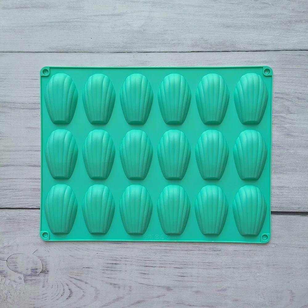 1 Stk. 18 Mulden Madeleine Silikon Kuchenform Muschelförmige Schokoladen Keks Ausstechform Handgemachte Silikon Backwerkzeuge Macaron