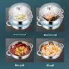Boernis 28cm Stainless Steel Double-Layer Steamer Pot