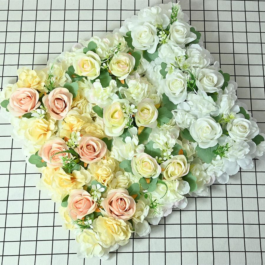 Artificial Rose Garland with Long Row Design Customizable Minimalist Arrangement for Wedding Decorations