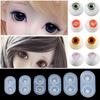 Various Size Creative Doll's Eyes Mold Half Round Eyeballs Silicone Casting Mould Resin Crystal Craft Tools DIY Handmade Toy