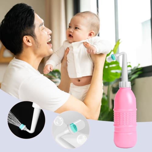 Φορητός Κολπικός Καθαριστής Μπιντέ - 400ml Γυναικείος Κολπικός Καθαριστής | Γυναικείος Κολπικός Καθαριστής, Καθαριστής Κολπικού Ντους | Εργονομικός Κολπικός Καθαριστής με Σύριγγα