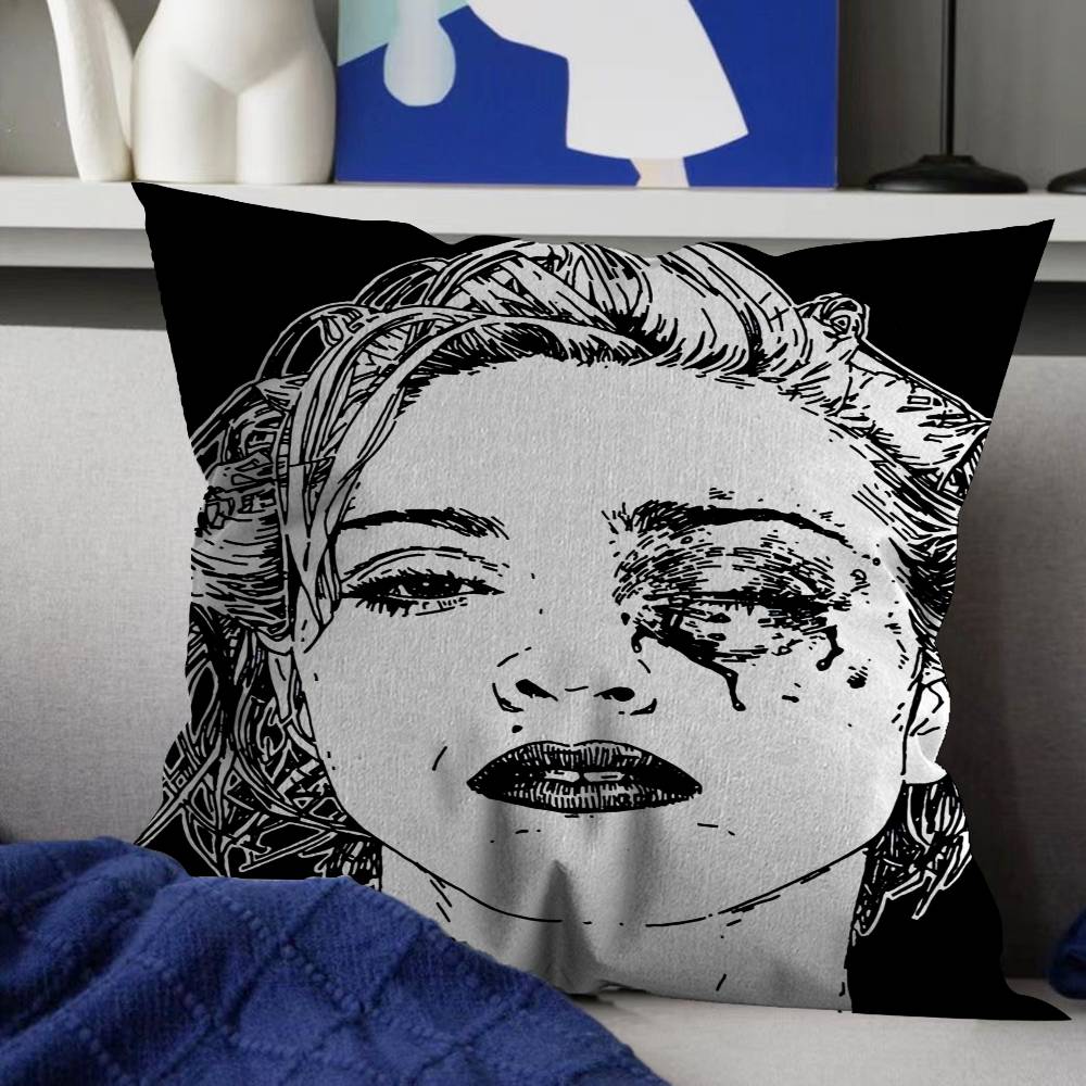 Poster Band CCrystal Castles Cushion Cover Polyester Sofa Cushions Decorative Throw Pillows Home Decoration Pillowcover