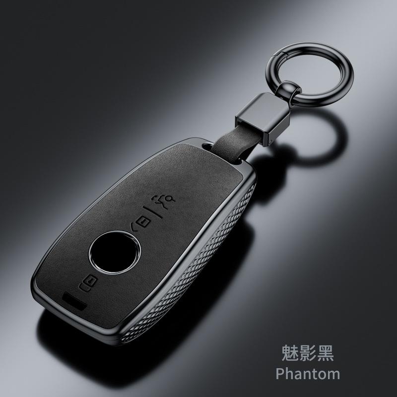 Plastic Suede Car Key Case Remote Cover Shell Holder Fob For Mercedes Benz A B C E S Class S400L CLA CLS GLC GLE GLS EQE EQS GLA