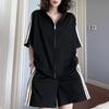 Koreanischer Stil Locker Modisches Design Sportanzug für Damen Sommer Nische Große Größe Altersreduzierend Zweiteiliger Anzug