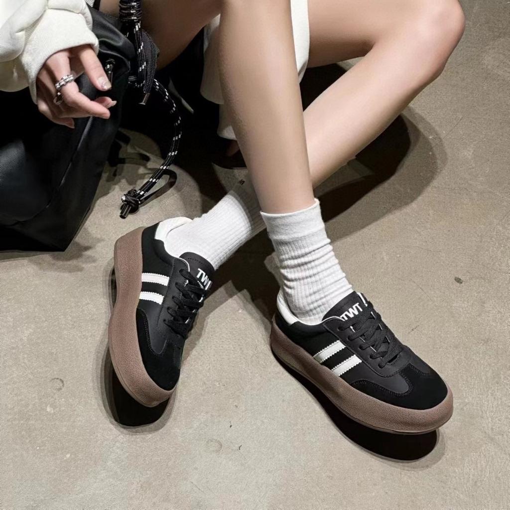 Leather Casual Sports Board Shoes Platform Star Shoes Women's Autumn New Versatile Little White Shoes