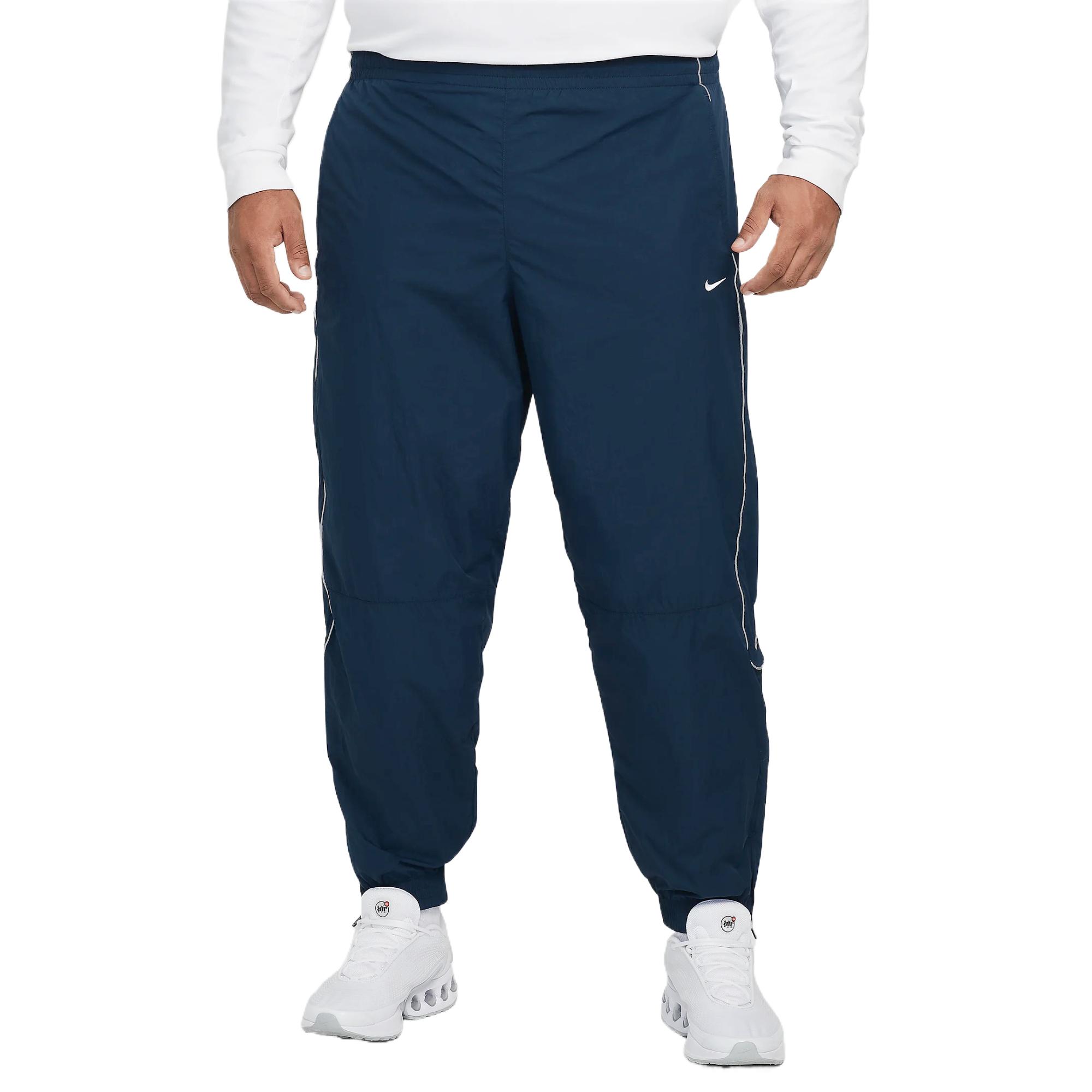 

Nike Solo Swoosh Удобные Дышащие Приятные к коже Антибактериальные Повседневные Брюки Мужские Брюки Темно-синие FB8620-478 XL