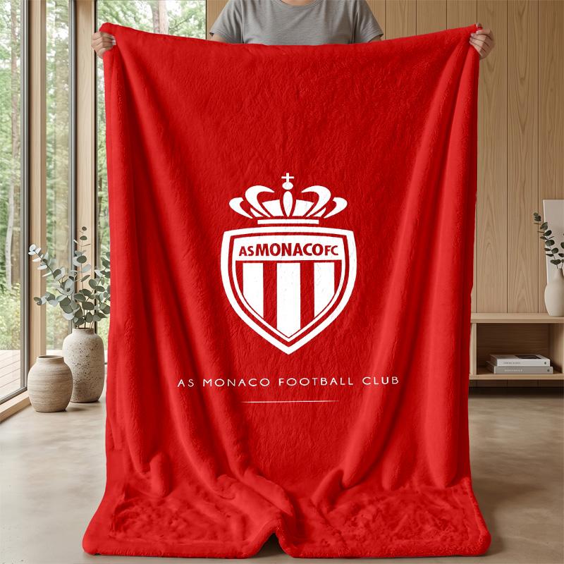 AS Monaco Theme Blanket Soft Flannel Blanket Plush Throw Blanket Cozy Sofa Bed Blanket for Home Decor
