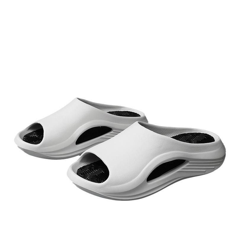Men Women Thick Sole Slippers N-Slip Outdoor Sport Slide Sandals Couple Bathroom Soft Bottom Shoes Casual Flip Flops